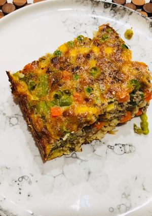 Una foto de Pastel de carne con verduras