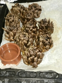 Una foto de Alcachofas al horno