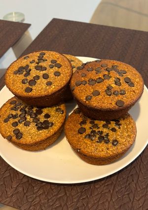 Una foto de Muffins de banana y avena