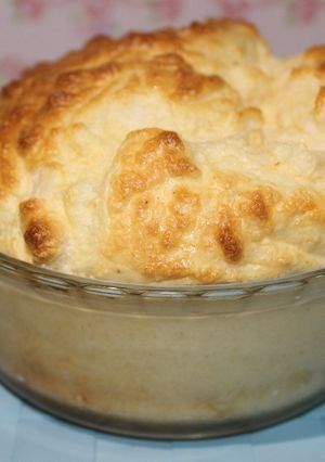 Una foto de Sufle de queso
