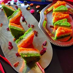 A picture of Tricolor burfi.