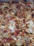 Fusilli al forno con speck, provola e noci