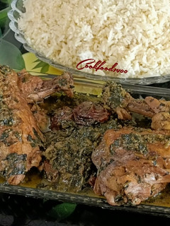 عکسی از دستور خورش آلو اسفناج با مرغ