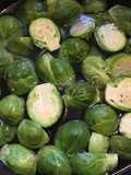 California Farm Black Garlic Poached Brussels Sprouts