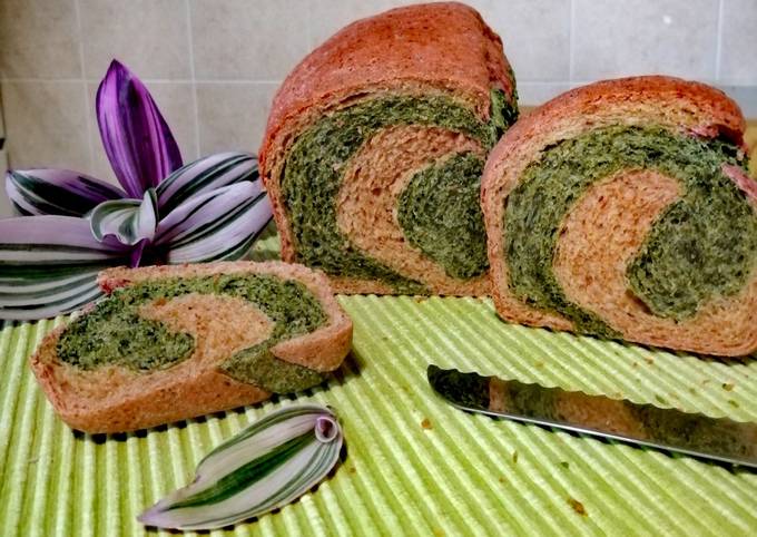 Ricetta di Premiato Pan bauletto alla rapa rossa e spinaci