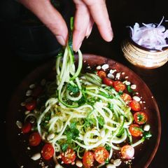 Zucchini Noodles Salad A picture of Zucchini Noodles Salad.