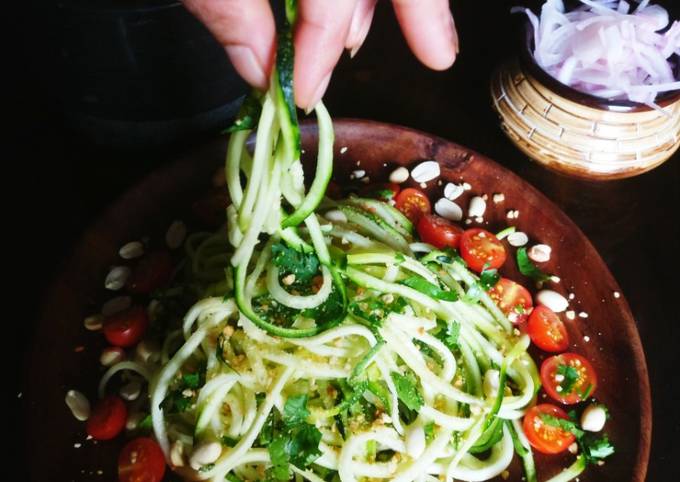 Simple Way to Make Homemade Zucchini Noodles Salad