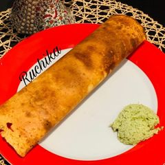 A picture of Moong dal cheesy Dosa.