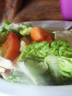 Foto principal de Ensalada de lechuga, tomate y espárragos