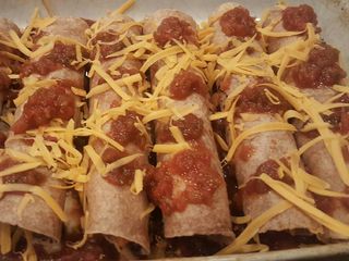 Sweet potato black bean enchiladas