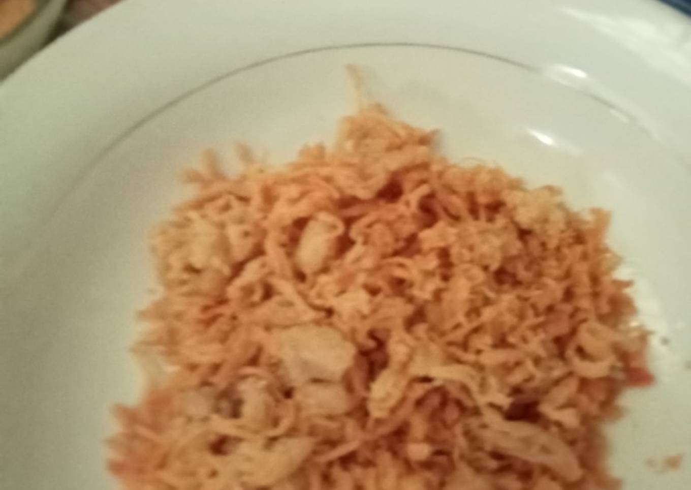 Suwir ayam goreng tepung
