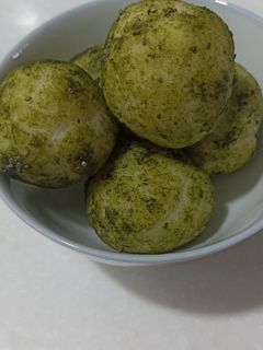 Foto resep Bola Mochi Green tea isi jelly kelapa