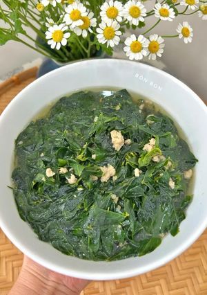 Hình của món Canh Rau Ngót Thịt Băm.