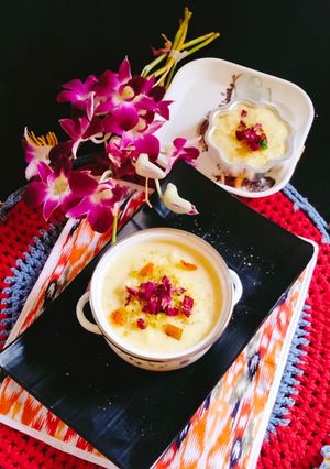 A picture of Shahi phirni.