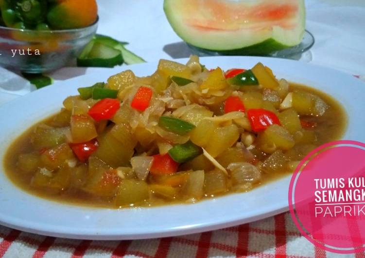 Resep: Makan di DimeTumis Kulit Semangka Paprika