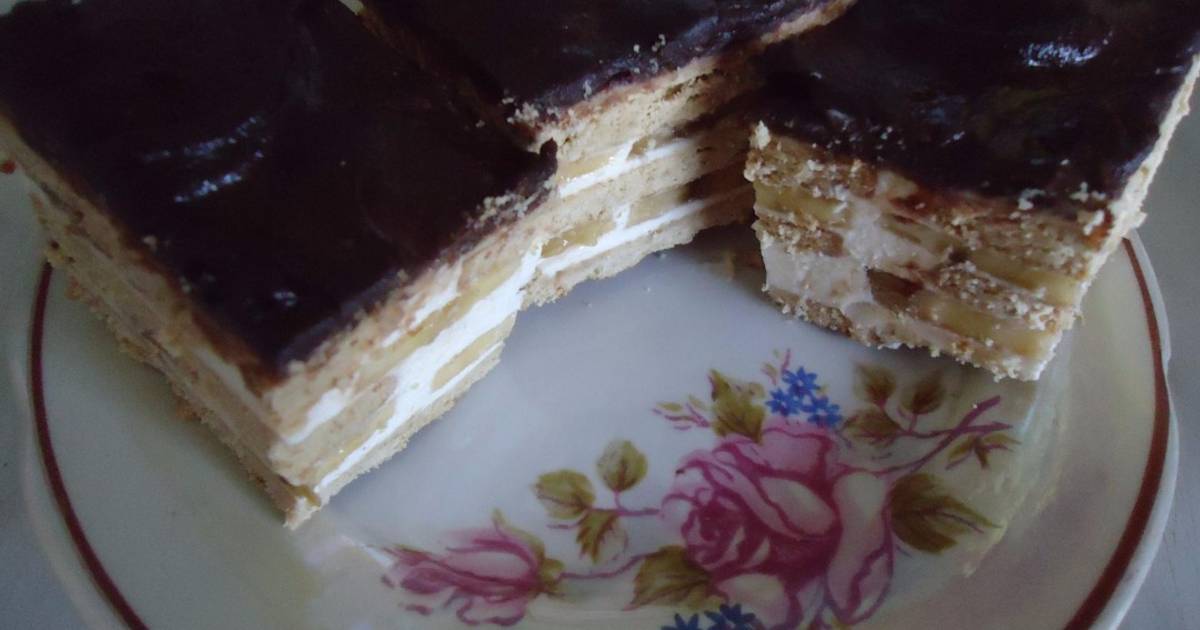 Торт из печенья и сгущенки без выпечки:простой рецепт | Простые рецепты от Елены | Дзен