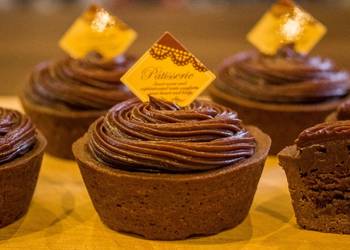 How To Cooking Recipe Chocolate Ganache Tart Mini Tart Practical Delicious