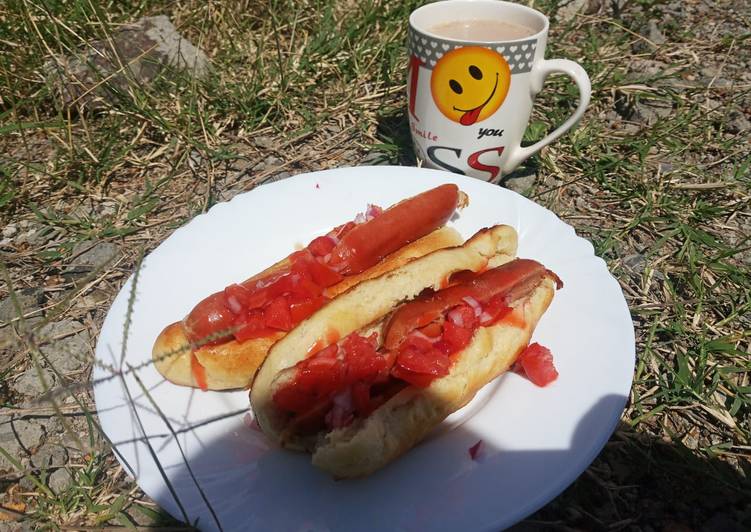 Home made hot dog