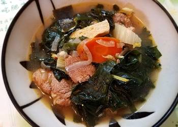 How to Make Tasty Seaweeds soup Instant Pot Maxmommasrecipes