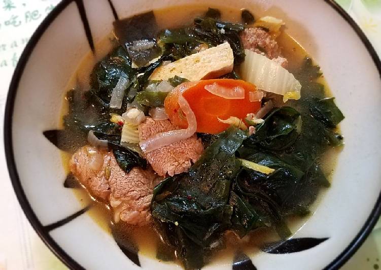 Recipe of Ultimate Seaweeds soup Instant Pot Max#mommasrecipes