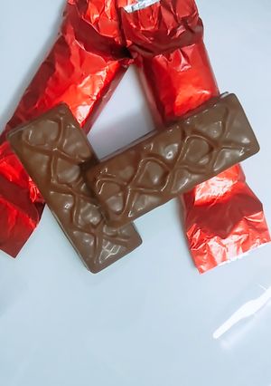A picture of Homemade caramel chocolate.