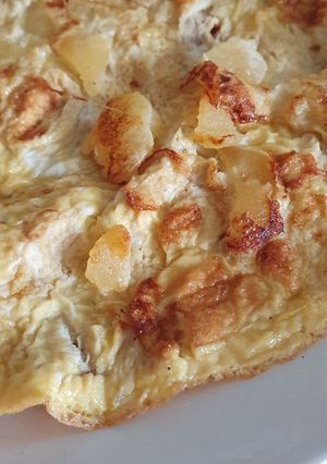 Una foto de Omelette dulce de manzanas para el desayuno
