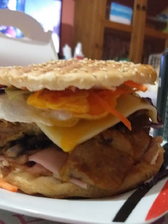 Una foto de Falsa hamburguesa