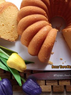 Foto resep Bolu Tape Keju (3 Telur)