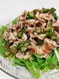 Easy Chilled Pork Shabu Salad with Okra and Umeboshi