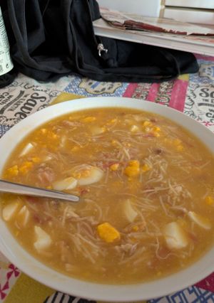 Una foto de La mejor sopa de picadillo