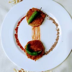 A picture of Alo k kabab.