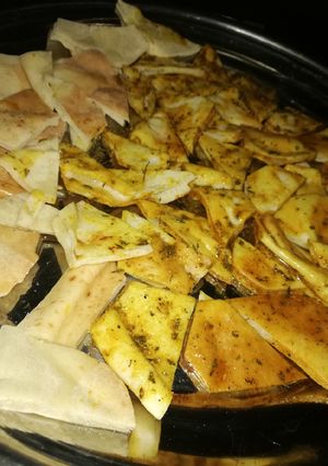 صورة لوصفة عيش محمص في الفرن