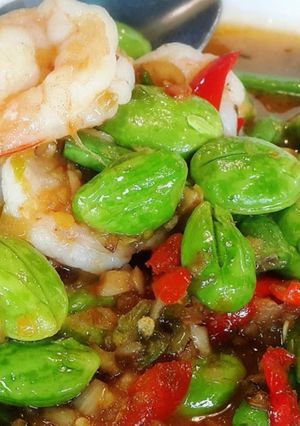 รูปของ สะตอผัดกุ้งสด