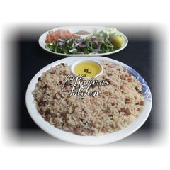 A picture of Garau Garau(rice and beans).