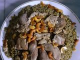 لسانات مطبوخة مع الفريكة