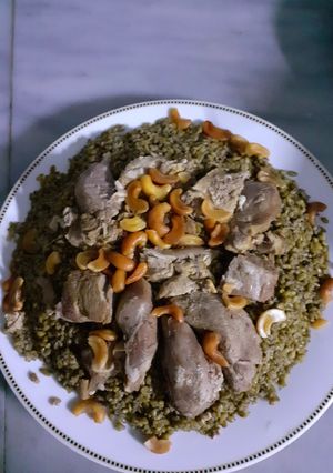 صورة لوصفة لسانات مطبوخة مع الفريكة