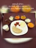 Rotli,bateta nu shaak,Moong,Keri no Ras,fajeto,rice,chass(buttermilk)
