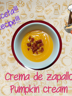 Una foto de Crema de zapallo, pumpkin cream, potage
