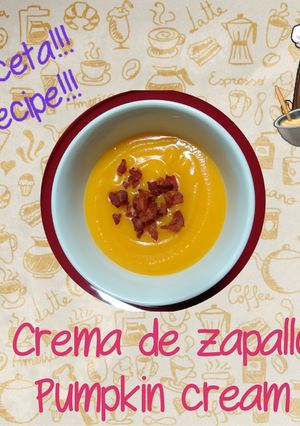 Una foto de Crema de zapallo, pumpkin cream, potage