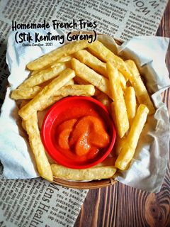Foto resep Homemade French Fries (Stik Kentang Goreng)