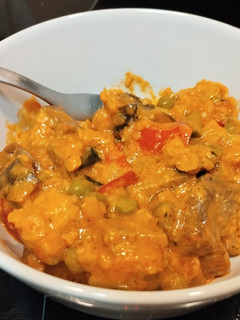 Una foto de Seitán con Verduras con Tomate