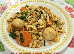 Gambar 👩‍🍳Cendawan Shimeji Tumis Telur