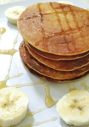 Foto resep Banana Oat Pancakes