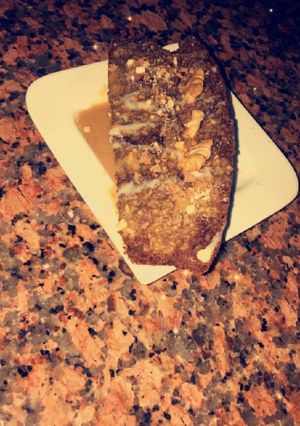 صورة لوصفة كيكة بصوص اللوتس