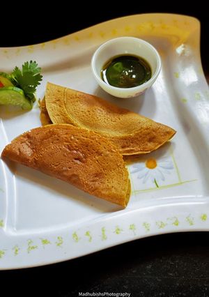 A picture of Tandoori Besan Chilla.