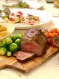 Australian Wagyu Oyster Blade/Flat Iron Steak with porcini mushroom sauce