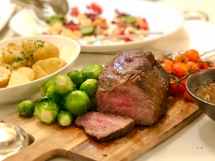 Simple Way Make Recipe Australian Wagyu Oyster Blade/Flat Iron Steak with porcini mushroom sauce that is  Makes Drooling, Can Spoil the Tongue}