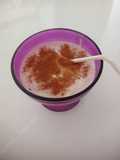 Batido de banana e canela