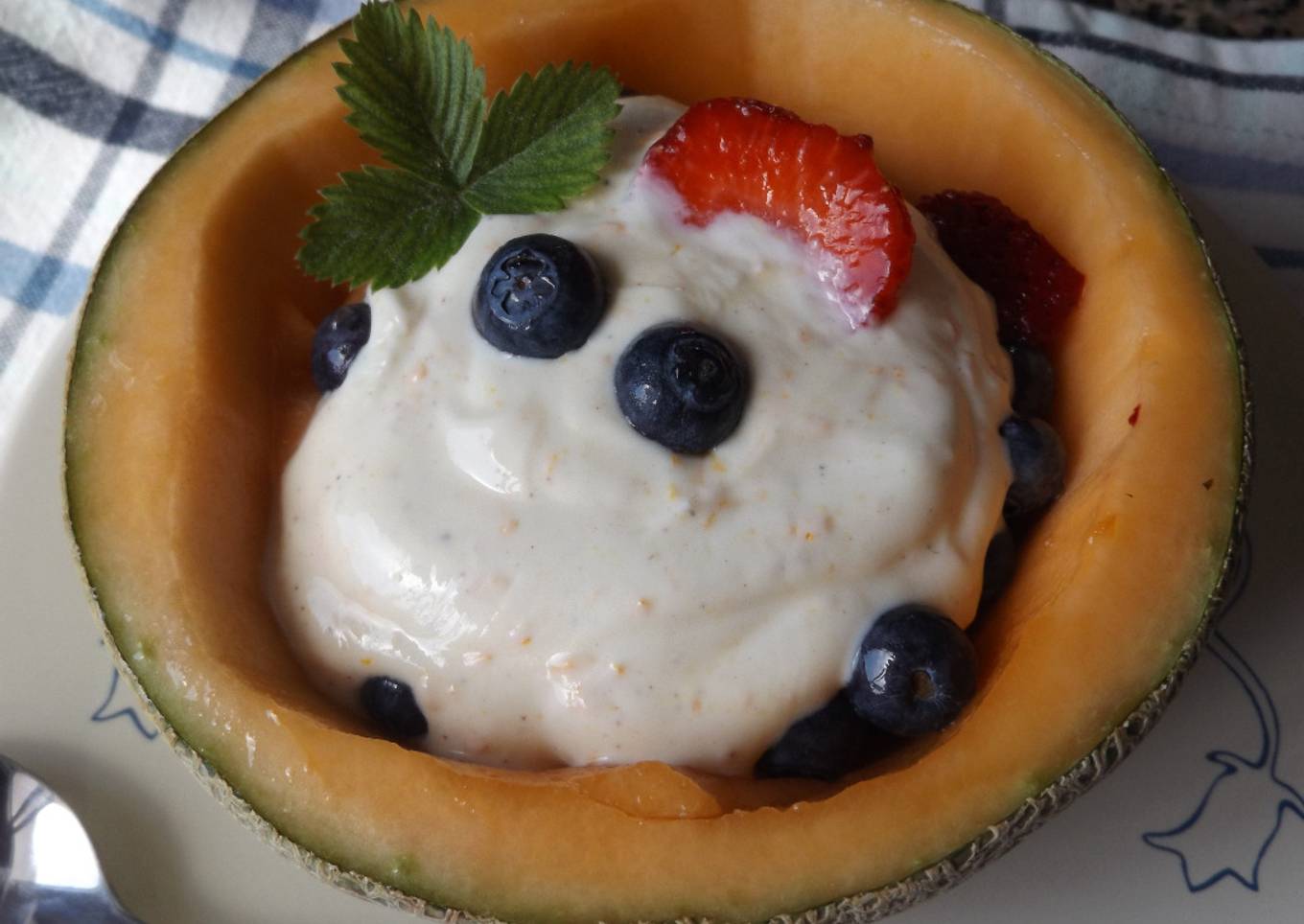 Desayuno saludable con melón