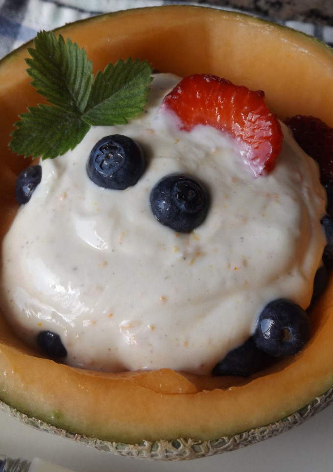 Una foto de Desayuno saludable con melón